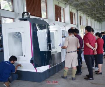 ตรวจรับครุภัณฑ์เครื่องกัด CNC อุตสาหกรรม พร้อมโปรแกรมตรวจสอบคุณภาพครุภัณฑ์ 